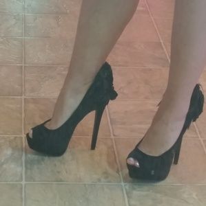 Sexy Peep Toe Platform Heels